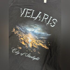 Acotar Velaris City of Starlight T-shirt, Black Graphic Tee
